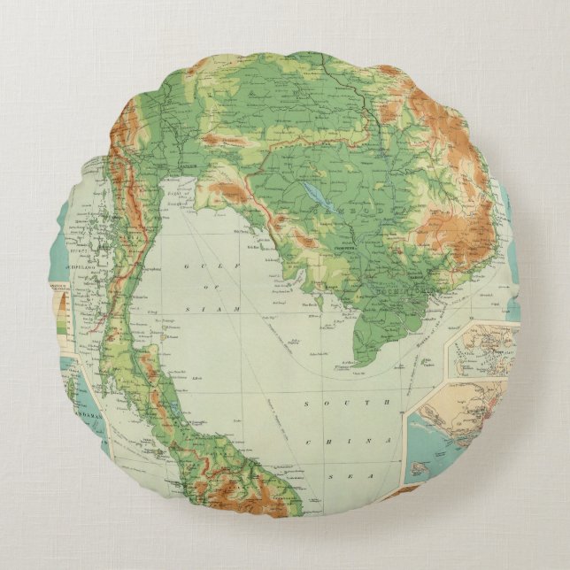 Farther India Round Cushion (Front)