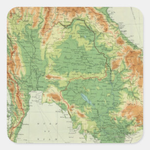 Farther India Square Sticker