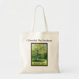 Farthest Travelled to Family Reunion Tote Bag