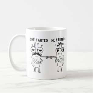 Farting Bug Humor Coffee Mug