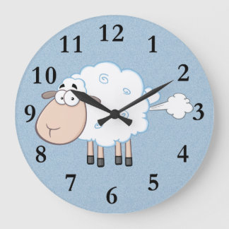 FARTING CARTOON SHEEP CLOCK