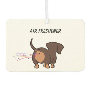Farting Dachshund Car Air Freshener