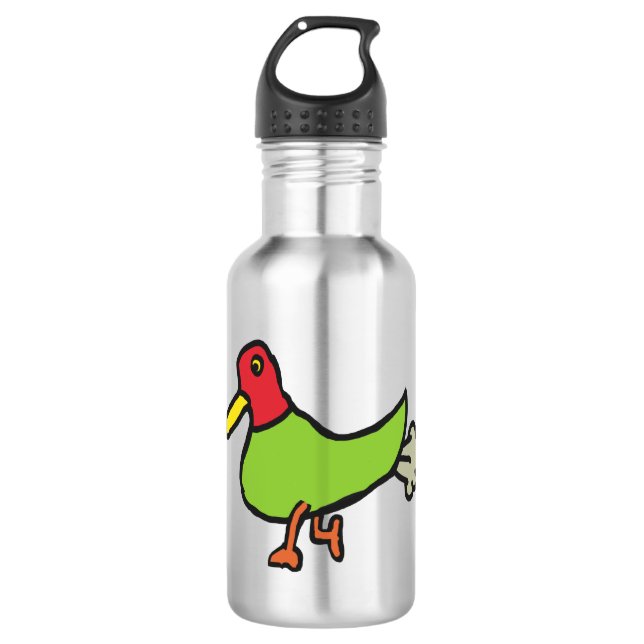 Farting Duck 532 Ml Water Bottle (Front)