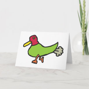 Farting Duck Card