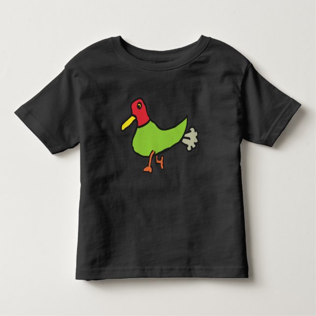 Farting Duck Toddler T-Shirt (Front)