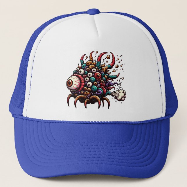 Farting Eyeball Monster  Trucker Hat (Front)