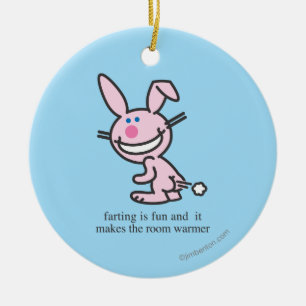 Farting is Fun Ceramic Ornament