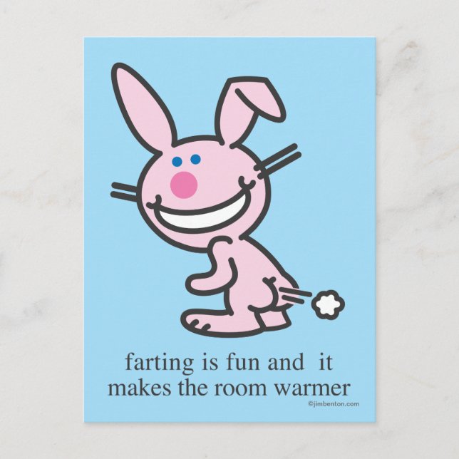 Farting is Fun Postcard (Front)