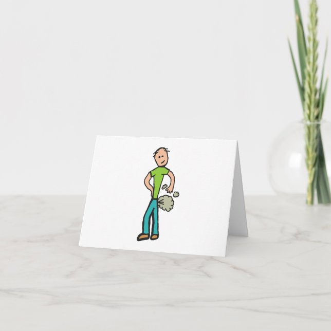 Farting Man Card (Front)