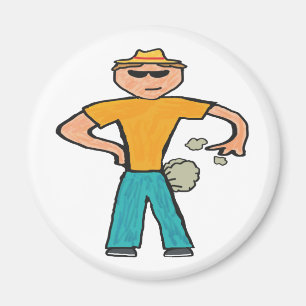 Farting Man Magnet