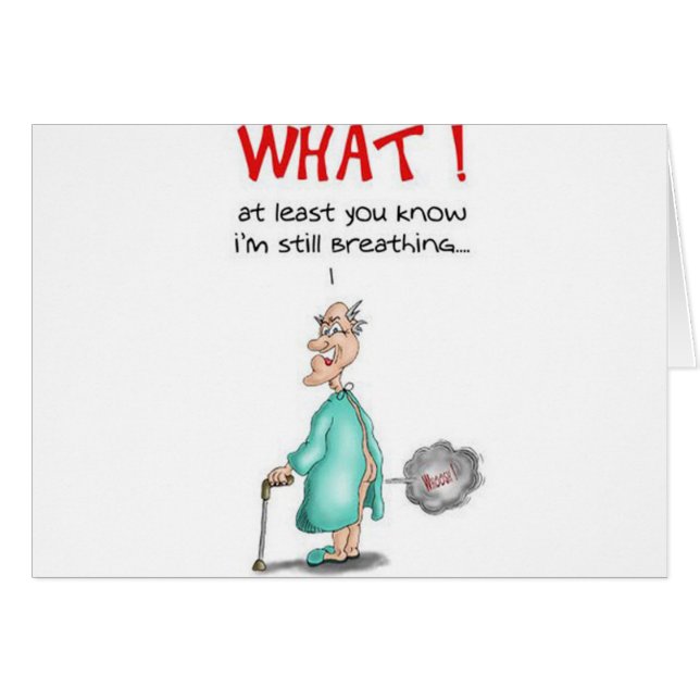 Farting Old Man (Front Horizontal)