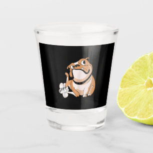 Farting Pitbull Lover Funny Bulldog Dog Mum Lover Shot Glass