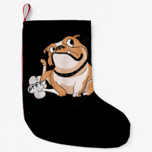Farting Pitbull Lover Funny Bulldog Dog Mum Lover Small Christmas Stocking