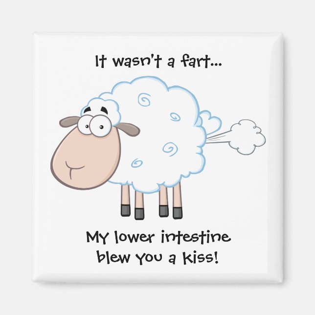 Farting Sheep Magnet (Front)