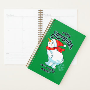 Farting Snowman How Snowflakes Are Really Made Planner