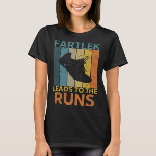 Fartlek  Running Saying Retro Runner T-Shirt