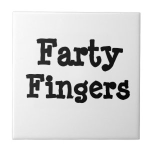 Farty Fingers Ceramic Tile