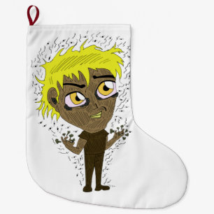 Farty Fingers  Chibi Large Christmas Stocking