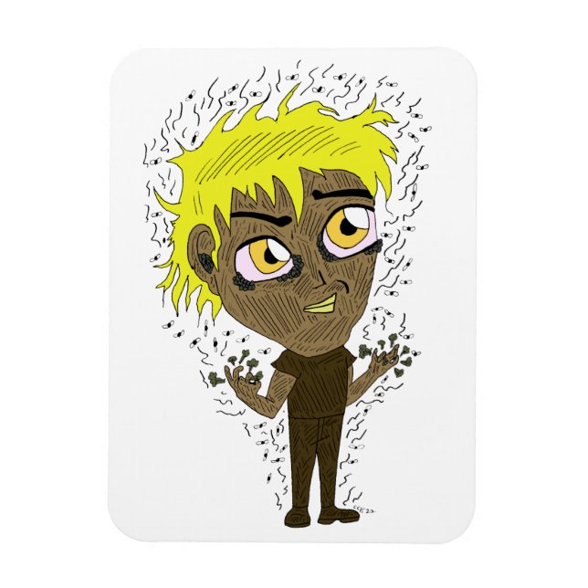 Farty Fingers  Chibi   Magnet (Vertical)
