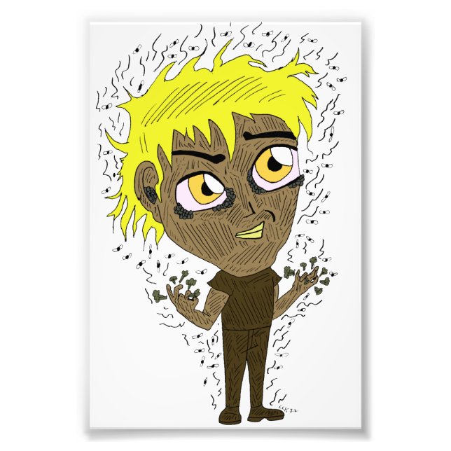 Farty Fingers  Chibi Photo Print (Front)