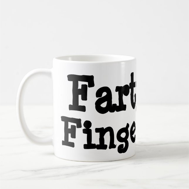 Farty Fingers Coffee Mug (Left)