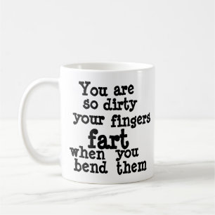 Farty Fingers  line   Coffee Mug