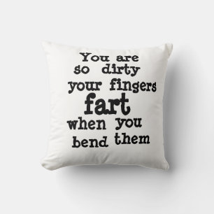 Farty Fingers  line Cushion