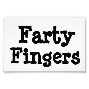 Farty Fingers Photo Print
