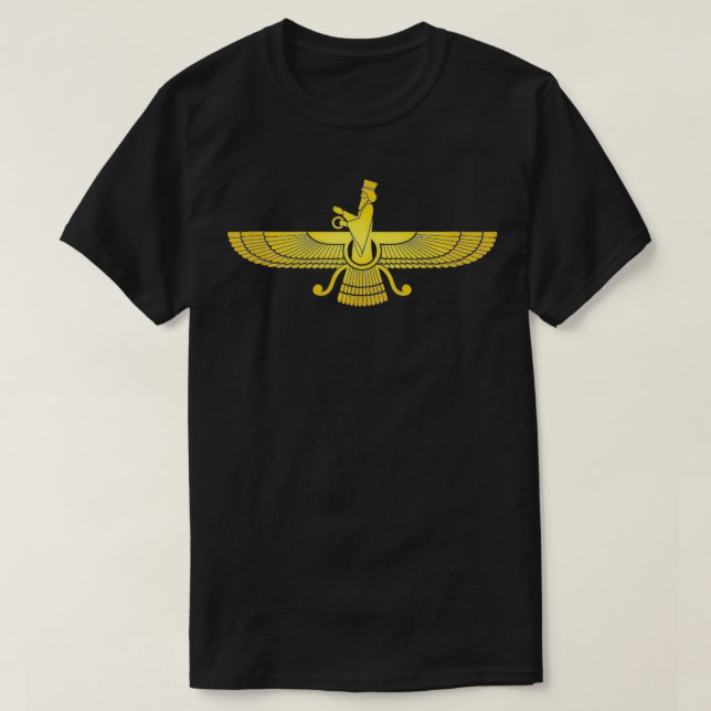 Farvahar Faravahar Farohar Farsi Persian Iranian  T-Shirt (Design Front)