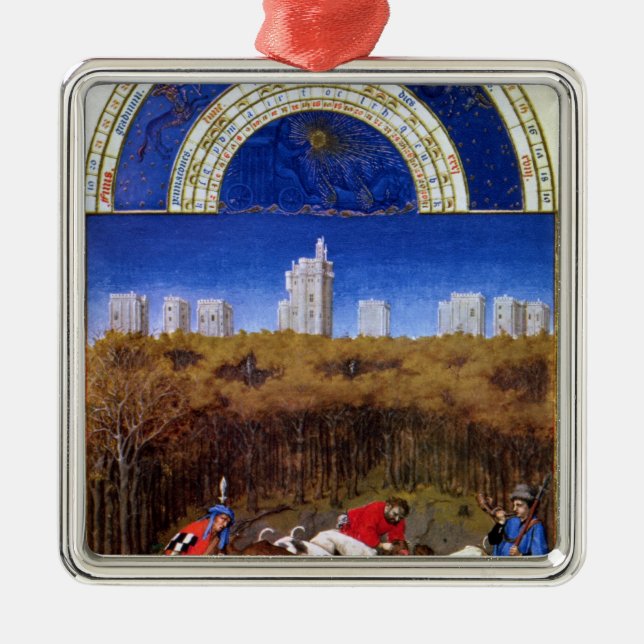 Fascimile of December Metal Tree Decoration (Front)