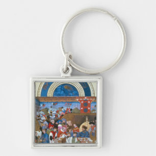 Fascimile of January: banquet scene Key Ring