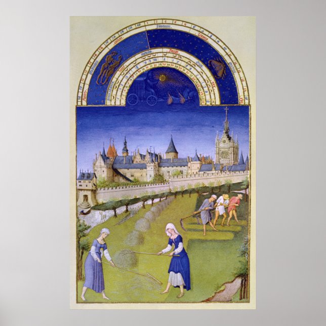 Fascimile of June: Haymaking Poster (Front)