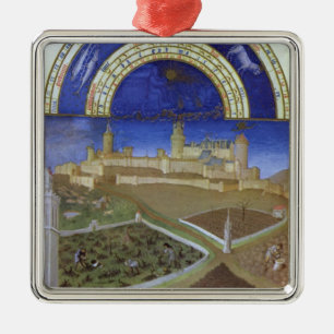 Fascimile of March: Peasants at Work Metal Ornament