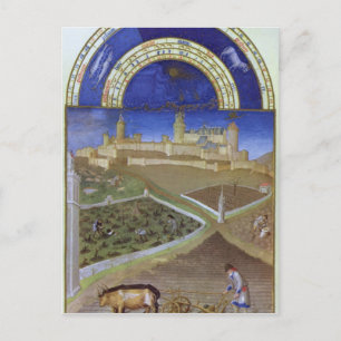 Fascimile of March: Peasants at Work Postcard