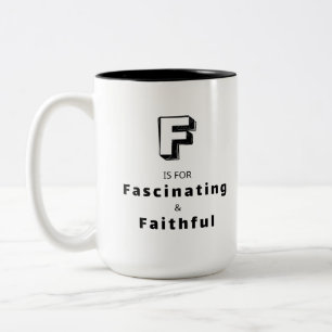 Fascinating F - Personalised Luxury Praise Mug