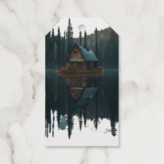 fascinating landscape  gift tags (Back)