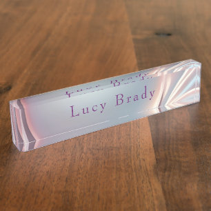 Fascinating Opalescent Nameplate