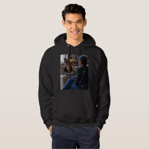 Fascination With Ducks men black hooded sweatshirt