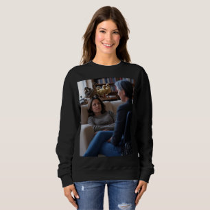Fascination With Ducks women black sweatshirt