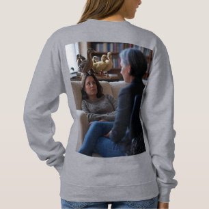 Fascination With Ducks women gray sweatshirt back