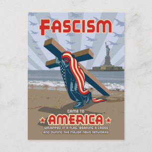 Fascism Came Wrapped Postcard