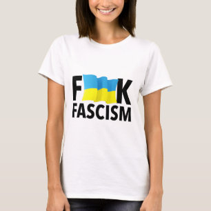 Fascism - Censored With Ukrainian Flag T-Shirt