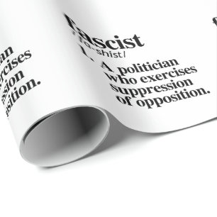 Fascist Definition Wrapping Paper