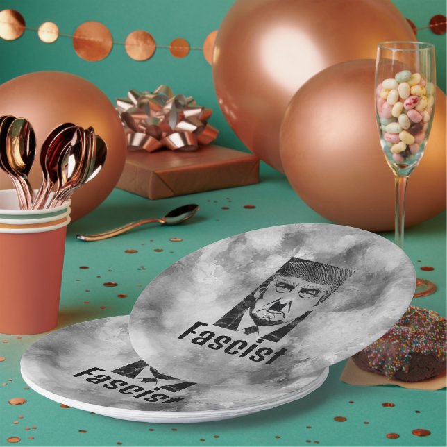 Fascist Trump Paper Plate (Multi)