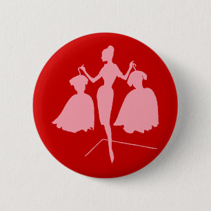 Fashiion Silhouette 6 Cm Round Badge