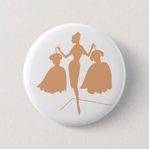 Fashiion Silhouette 6 Cm Round Badge