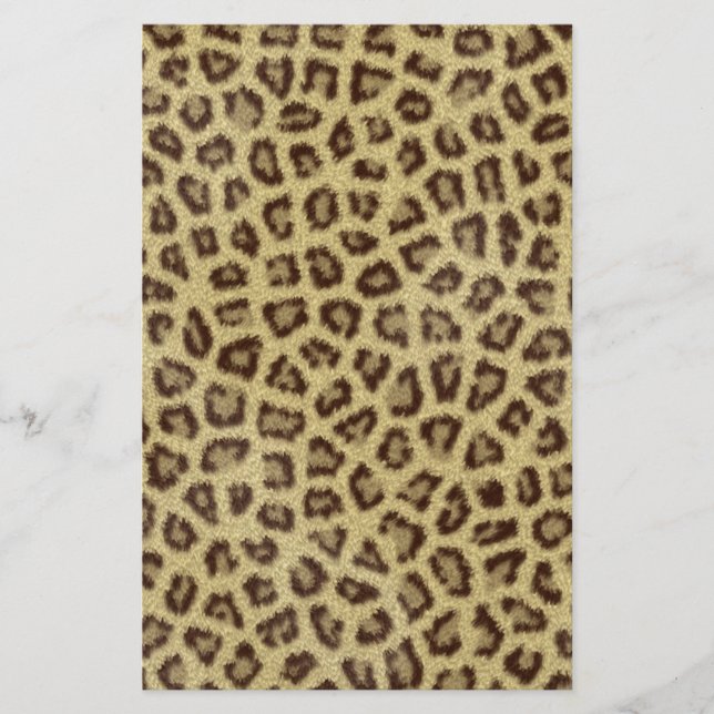 Fashinable leopard skin fluffy fur effect (Front)