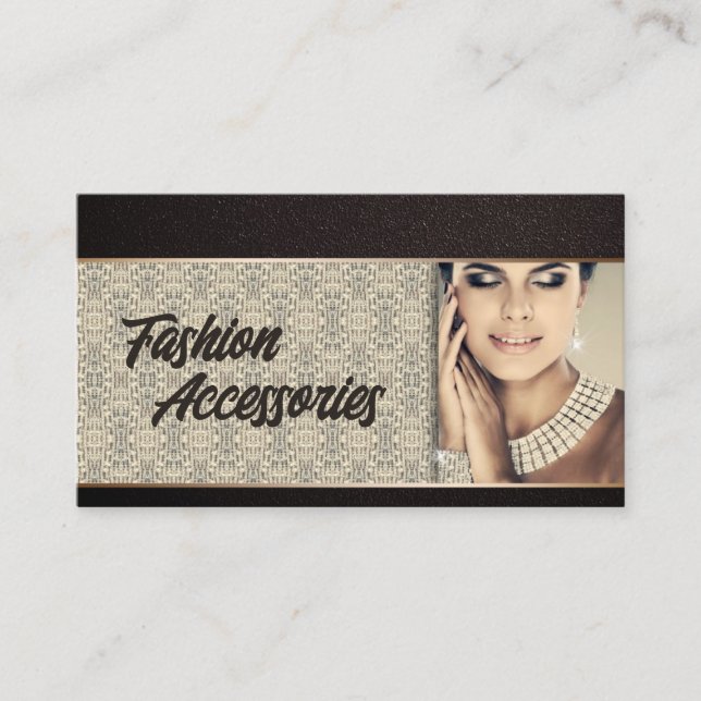 Fashion Accessories & Jewelery Business Card (Front)
