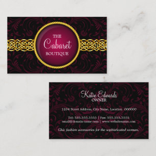 Fashion Accessory and Jewellery Business Card