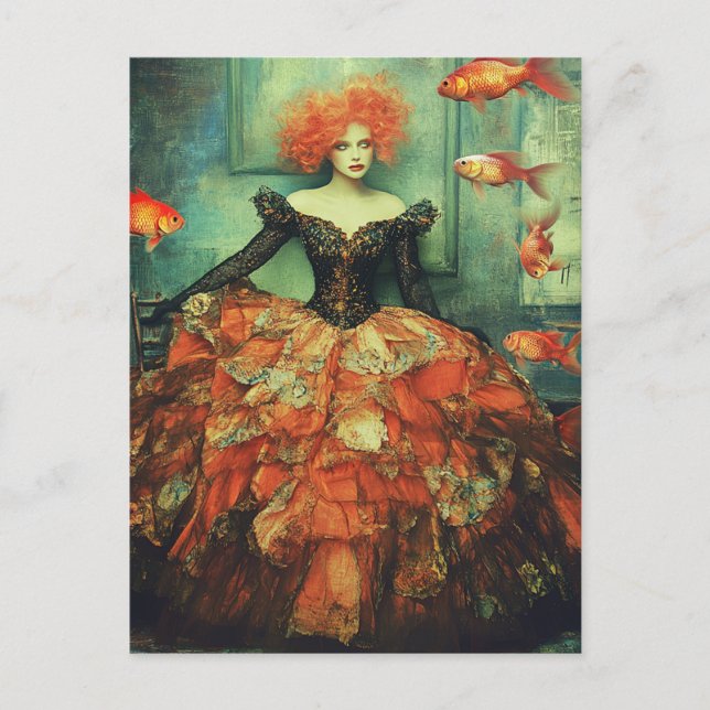 Fashion and Goldfish Postcard (Front)
